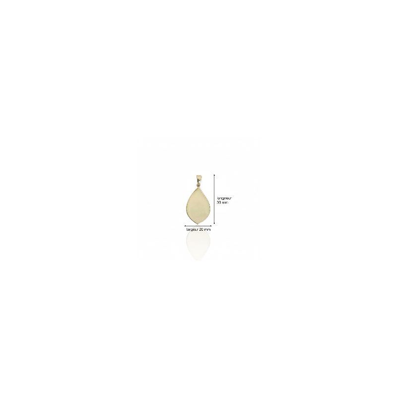Dimensions du collier Lysia en nacre et argent